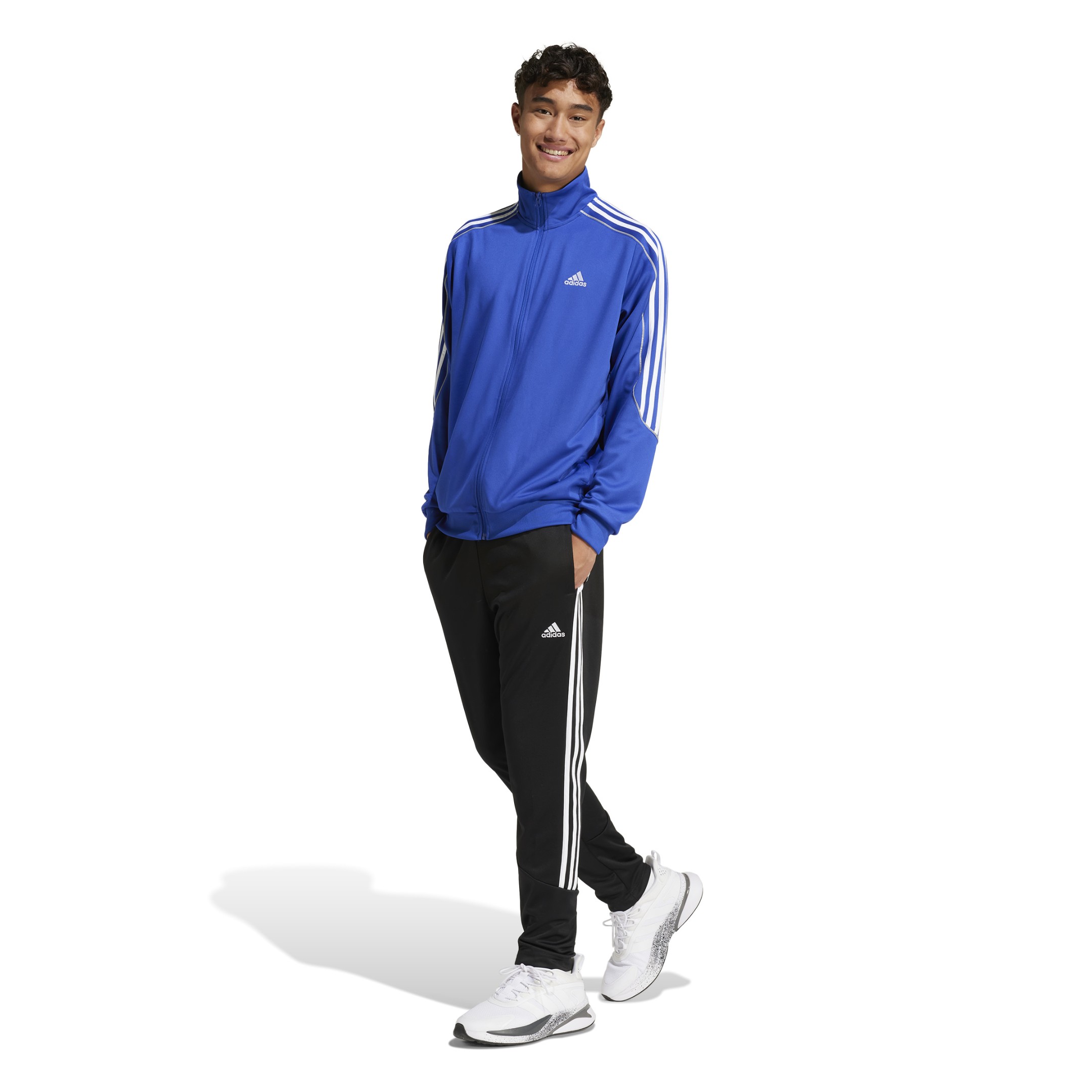 CHNDAL SPORTSWEAR 3 STRIPES DOUBLELNIT TRACKSUIT SEMI LUCID BLUE / BLACK