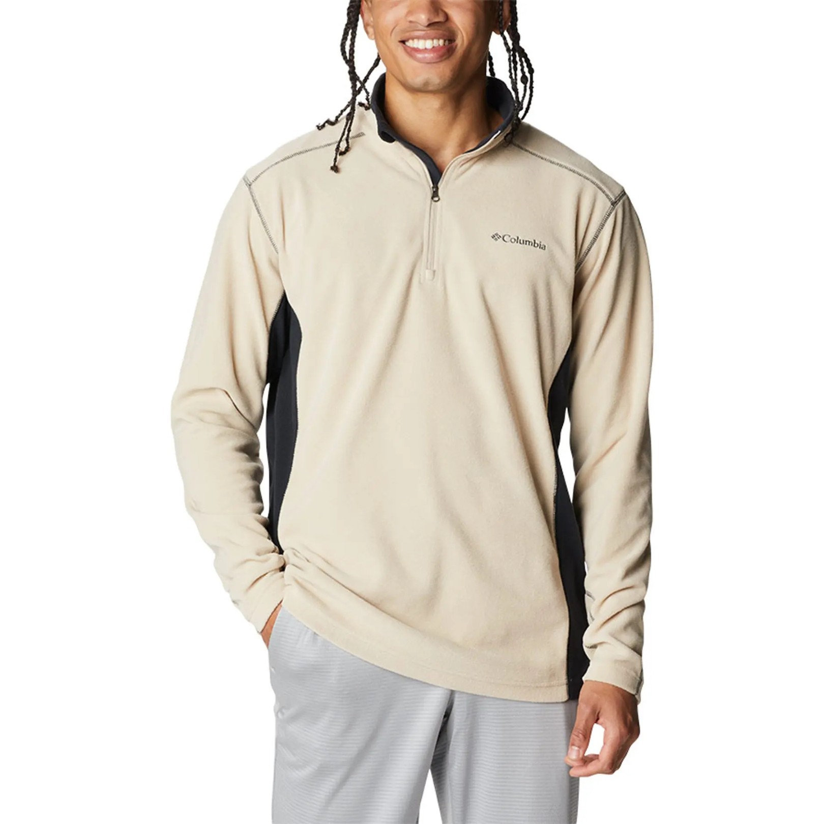 FORRO POLAR KLAMATH RANGE II HALF ZIP ANCIENT FOSSIL / BLACK