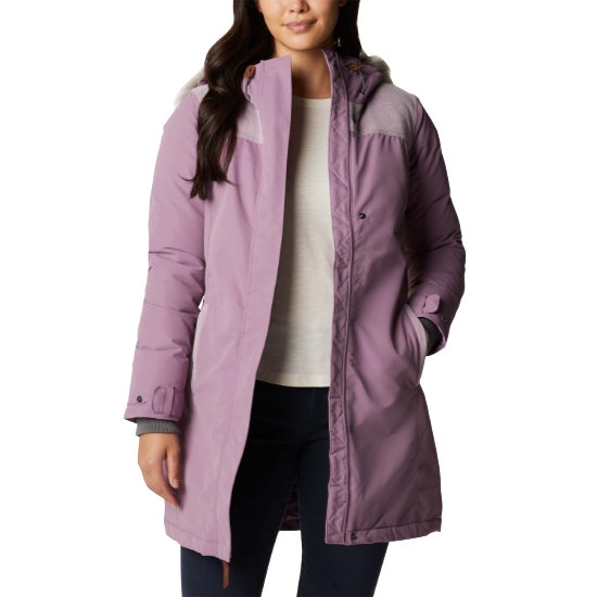 CHAQUETA LINDORES JACKET FEATURES Omni-TECH waterproof/breathable FABRICS Faille 100% polyester WINTER MAUVE