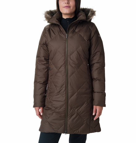 JACKET ICY HEIGHTS II MID LENGTH DOWN FEATURES Water resistant fabric 100% Polyester Green Olive