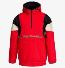 ABRIGO TRANSITION REVERSIBLE ANORAK 100% Polyester RED