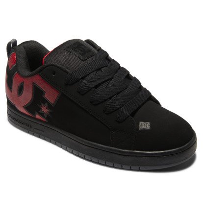 ZAPATILLA COURT GRAFFIK PIEL/ANTE BLACK/RED PRINT