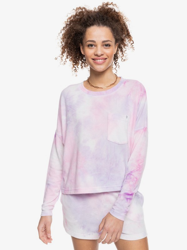 SUDADERA  SUNSHINE SPIRIT 96% Polyester, 4% Elastane RELAXED FIT ORCHID PETAL NO FLOWERS FLY T