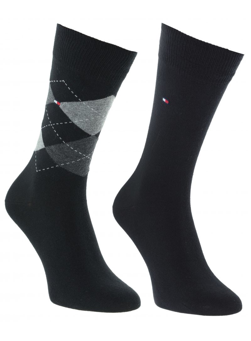 CALCETINES TH MEN SOCK CHECK 2P BLACK