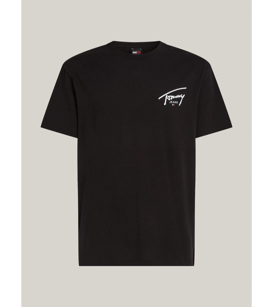 CAMISETA MANGA CORTA TOMMY JEANS MAN SIGNATURE PRINT TEE EXT BLACK