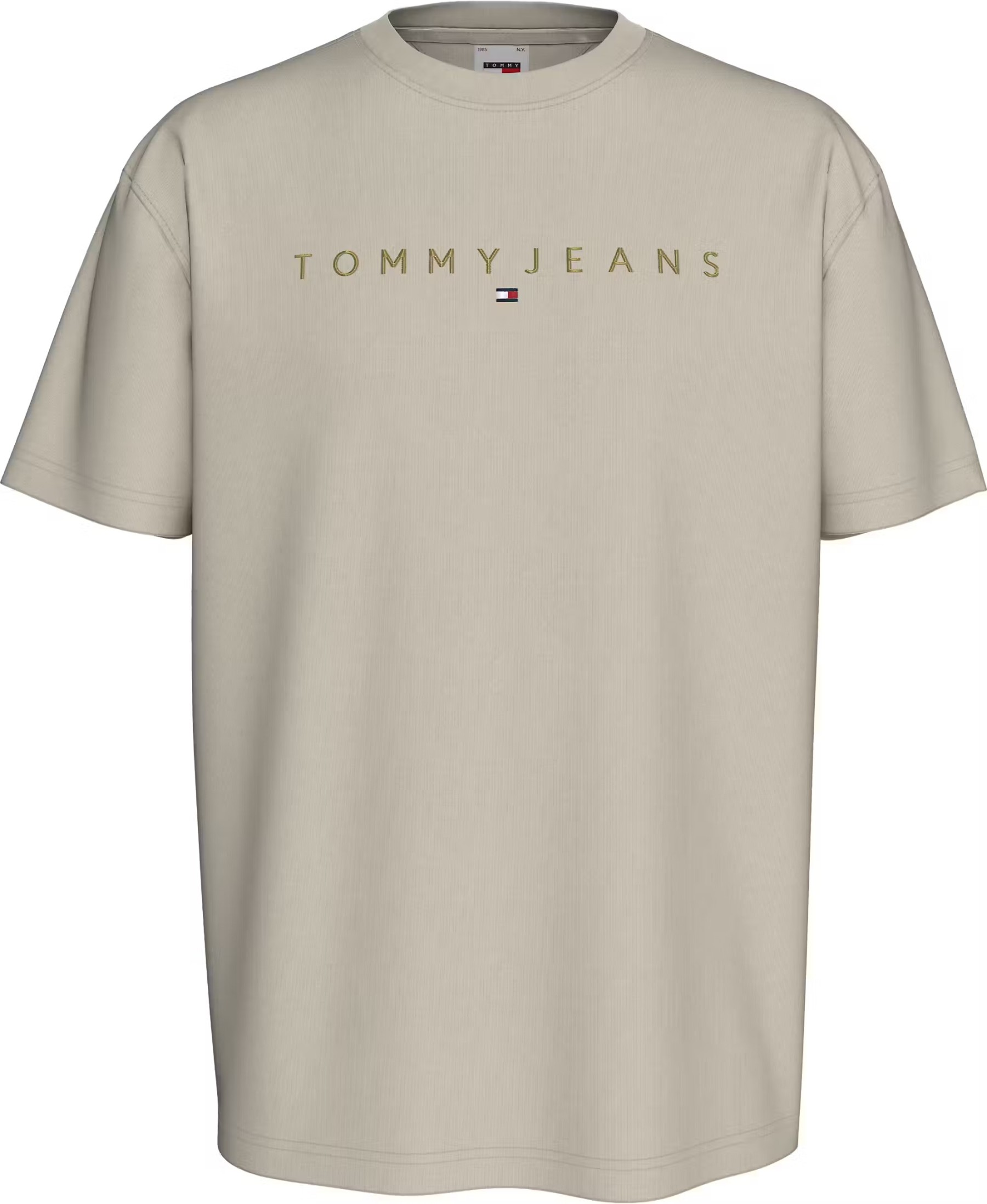 CAMISETA MANGA CORTA TOMMY JEANS MAN REGULAR GOLD LINEAR LOGO TEE EXT NEWSPRINT