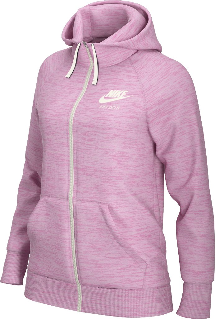 CHAQUETILLA WOMENS NIKE SPORTSWEAR HOODIE ROSA