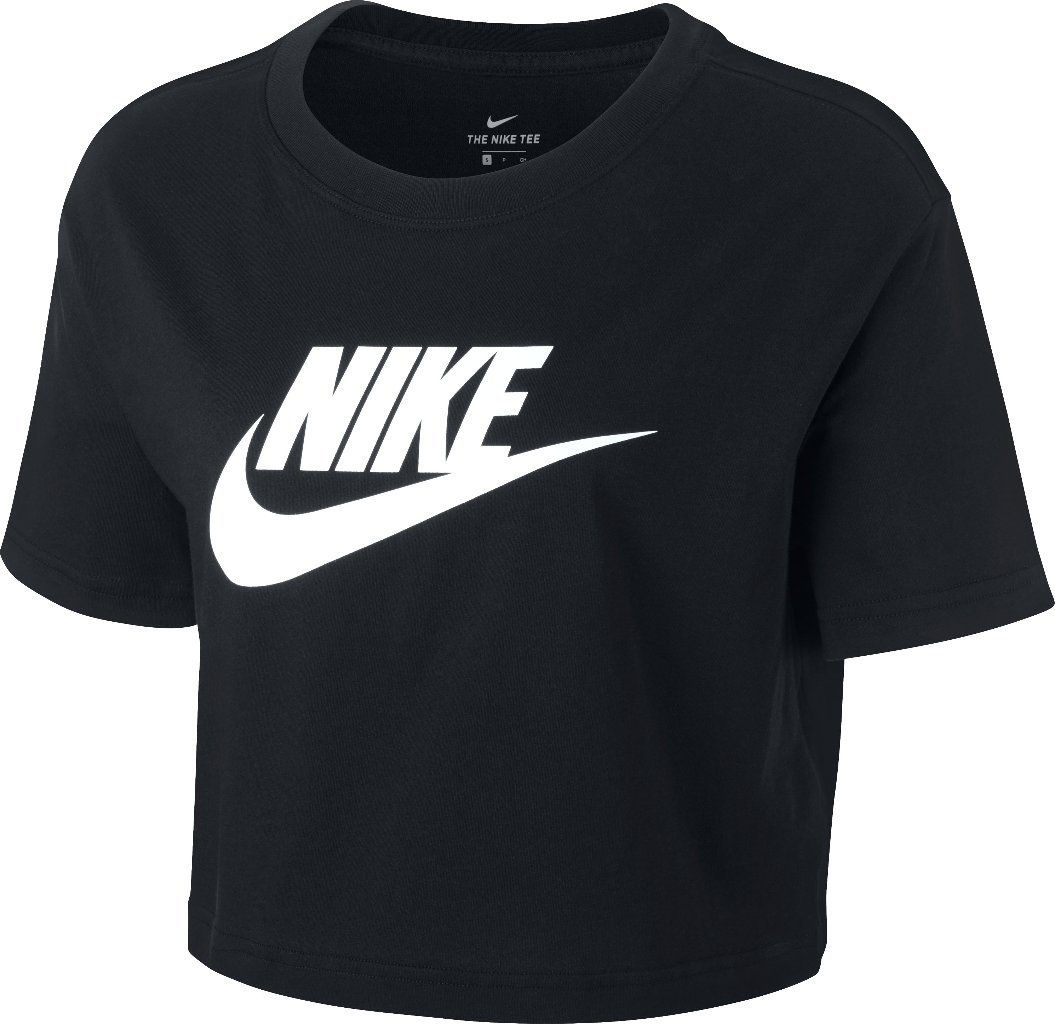 CAMISETA MANGA CORTA Nike Sportswear Essential 
Womens Cropped T-shirt  NEGRO