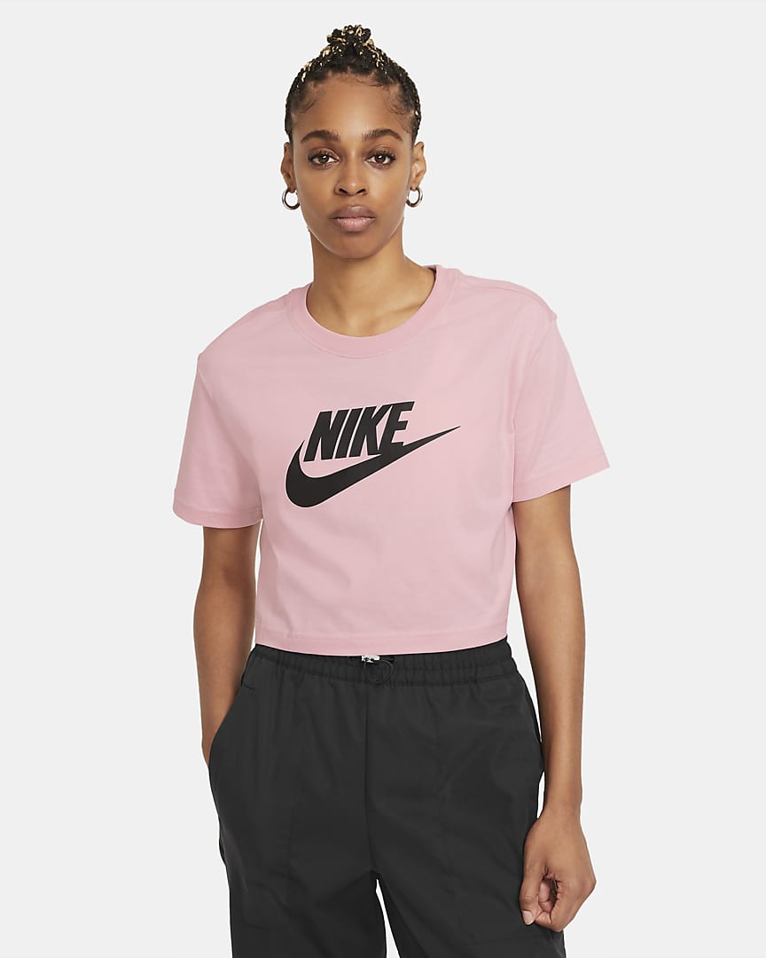 CAMISETA MANGA CORTA Nike Sportswear Essential 
Womens Cropped T-shirt ROSA