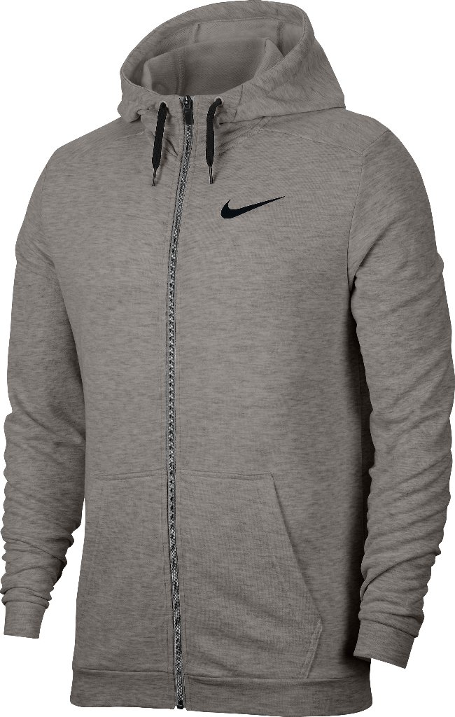 SUDADERA CREMALLERA CAPUCHA DRY-FIT GRIS