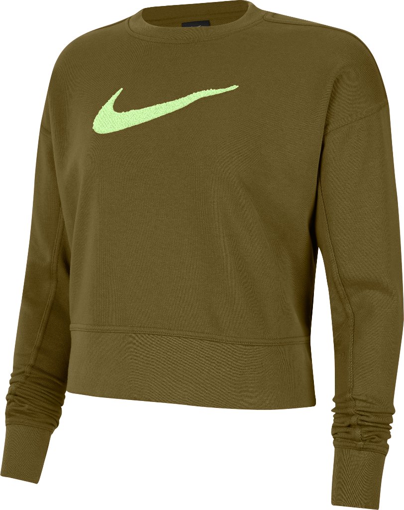 SUDADERA DRY-FIT GET FIT WOMENS SWOOSH VERDE