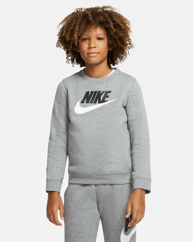 SUDADERA Nike Sportswear Club Fleece Big Kid C/0 GRIS