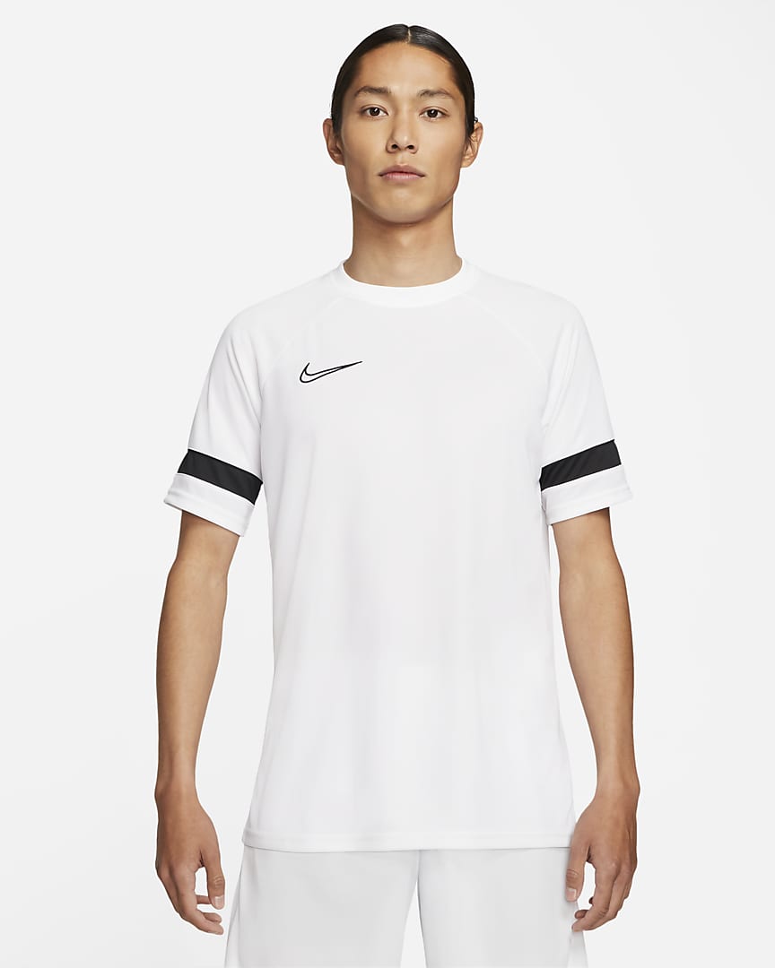 CAMISETA MANGA CORTA Nike Dri-fit Academy 
Mens Short-sleeve Soccer Top BLANCO