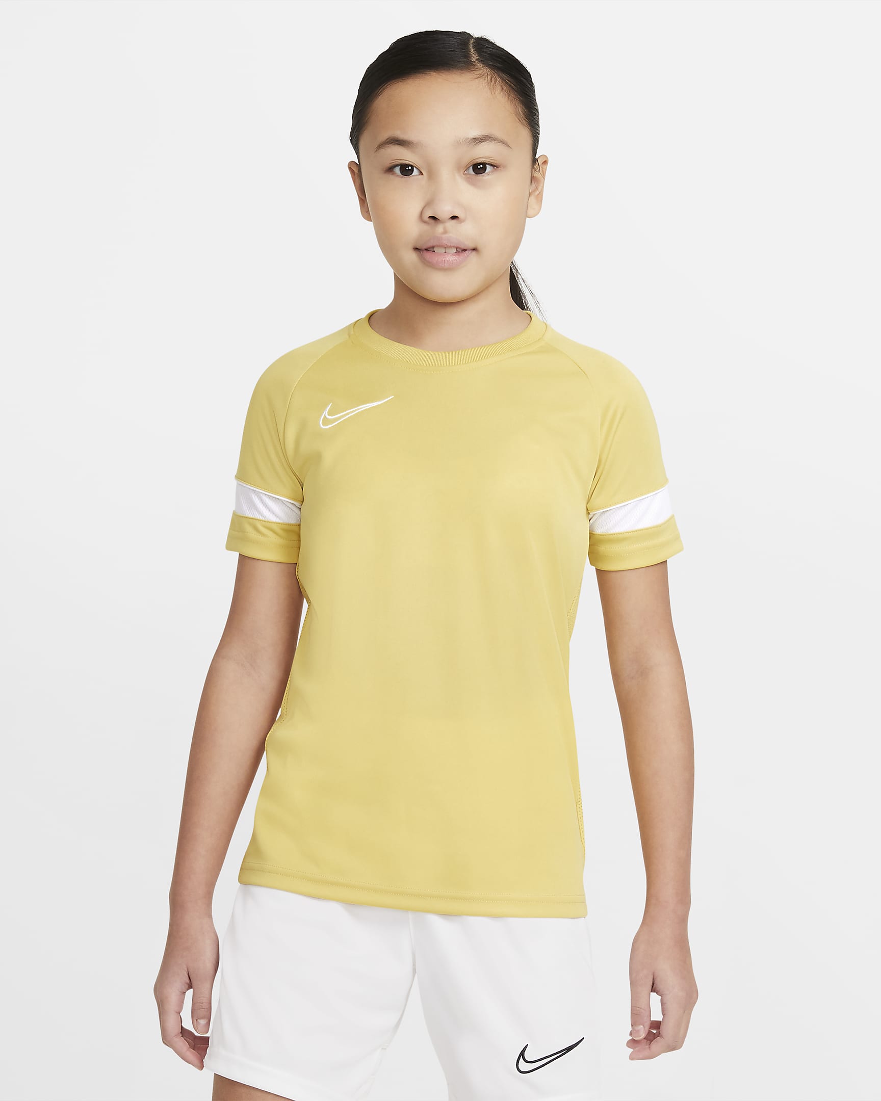 CAMISETA MANGA CORTA Nike Dri-fit Academy 
Big Kids Short-sleeve Soccer Top ORO