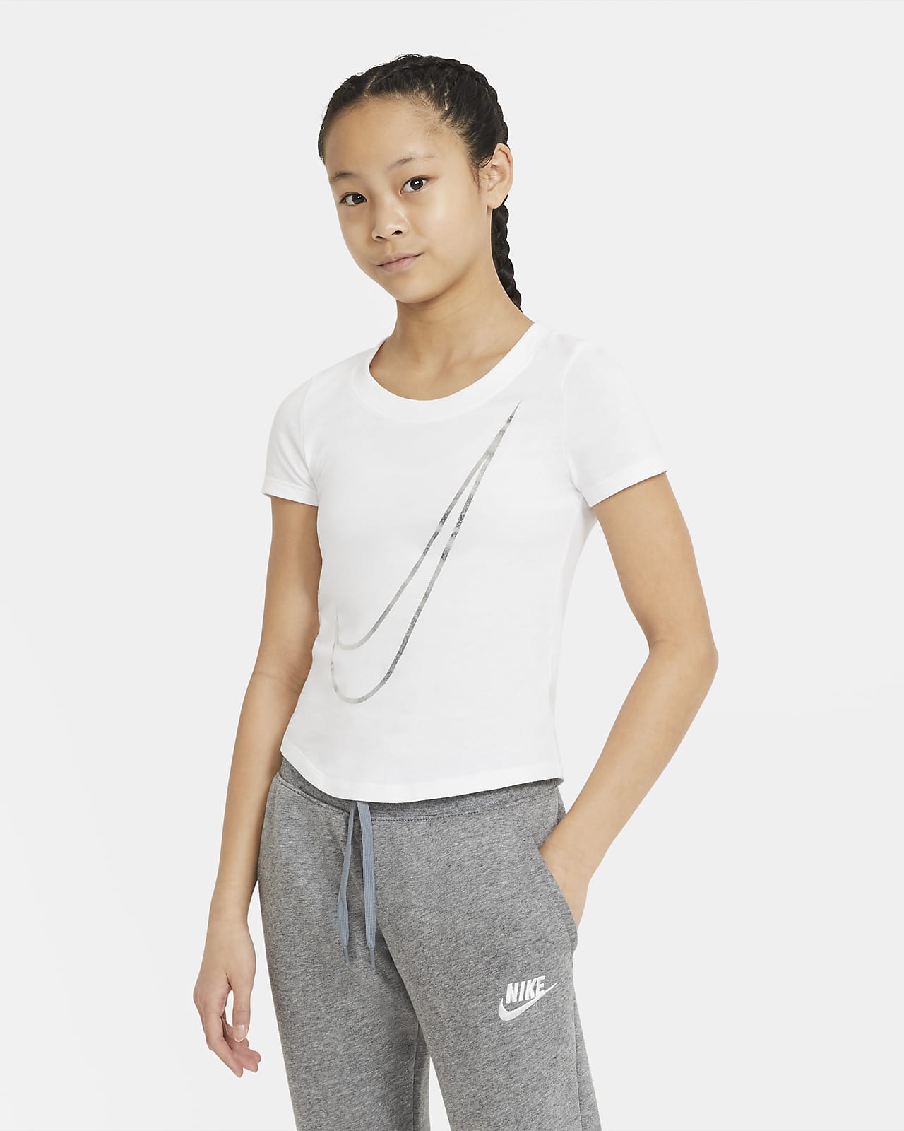 CAMISETA MANGA CORTA Nike Sportswear 
Big Kids (girls) T-shirt BLANCO