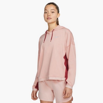 SUDADERA CAPUCHA NIKE THERMA FIT PACER WOMENS RUNNING HO21 ROSA