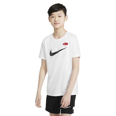 CAMISETA MANGA CORTA  U Nk Dry Tee Soccer Aop Big Kids Training T-shirt BLANCO