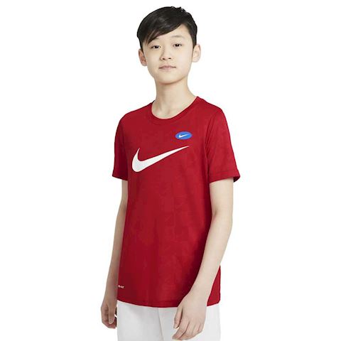 CAMISETA MANGA CORTA  U Nk Dry Tee Soccer Aop Big Kids Training T-shirt ROJO