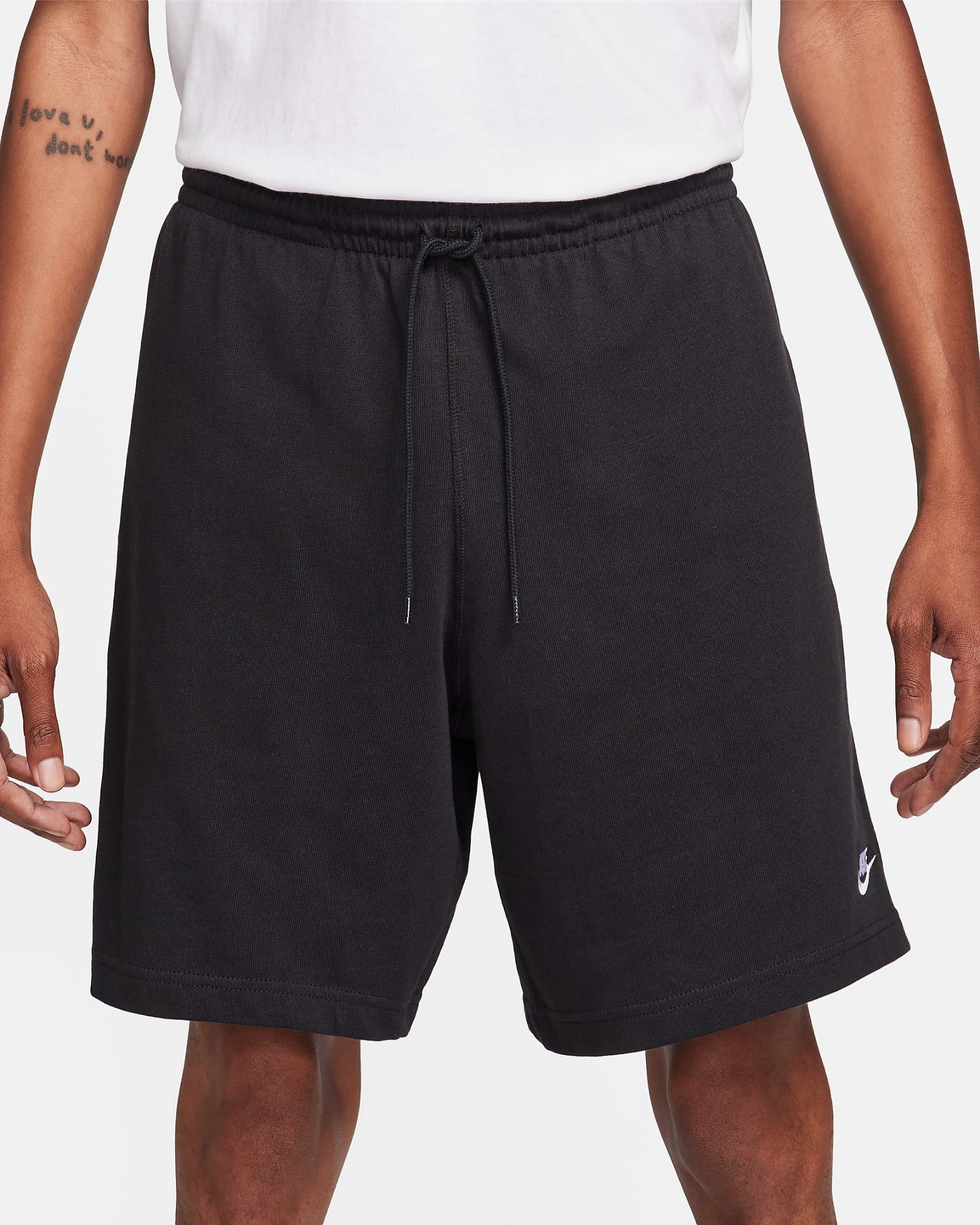 PANTALN CORTO NIKE CLUB MENS KNIT SHORTS NEGRO / BLANCO