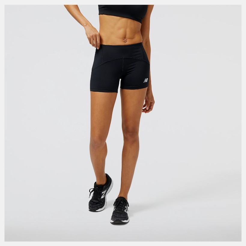 PANTALÓN CORTO ACCELERATE PACER 3.5 INCH FITTED SHORT BLACK
